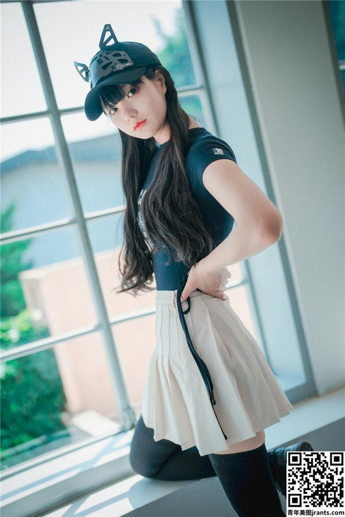 DJAWA Photo &#8211; Jeong Jenny   &#8211; Classic Athletic Girl in Navy Blue (71P)