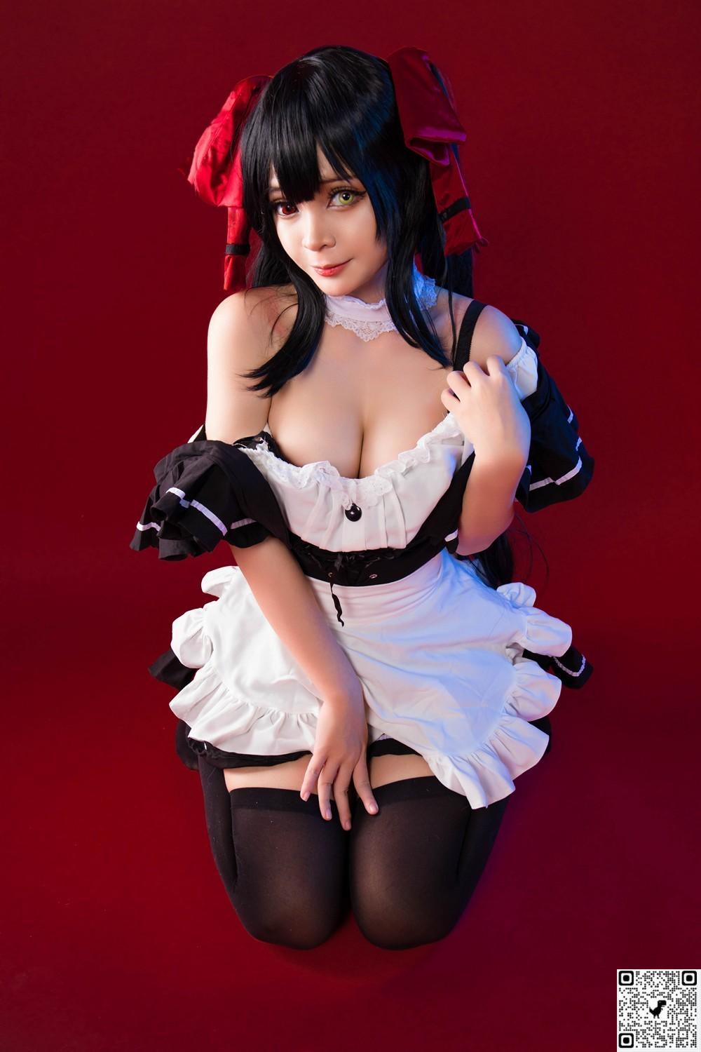 (Cosplay) Umeko J &#8211; Kurumi Tokisaki Maid