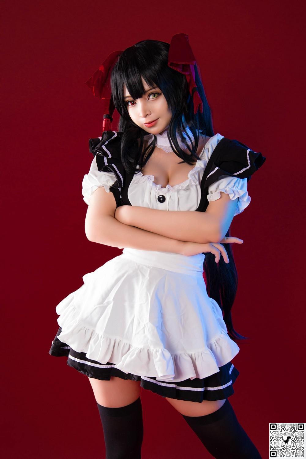 (Cosplay) Umeko J &#8211; Kurumi Tokisaki Maid