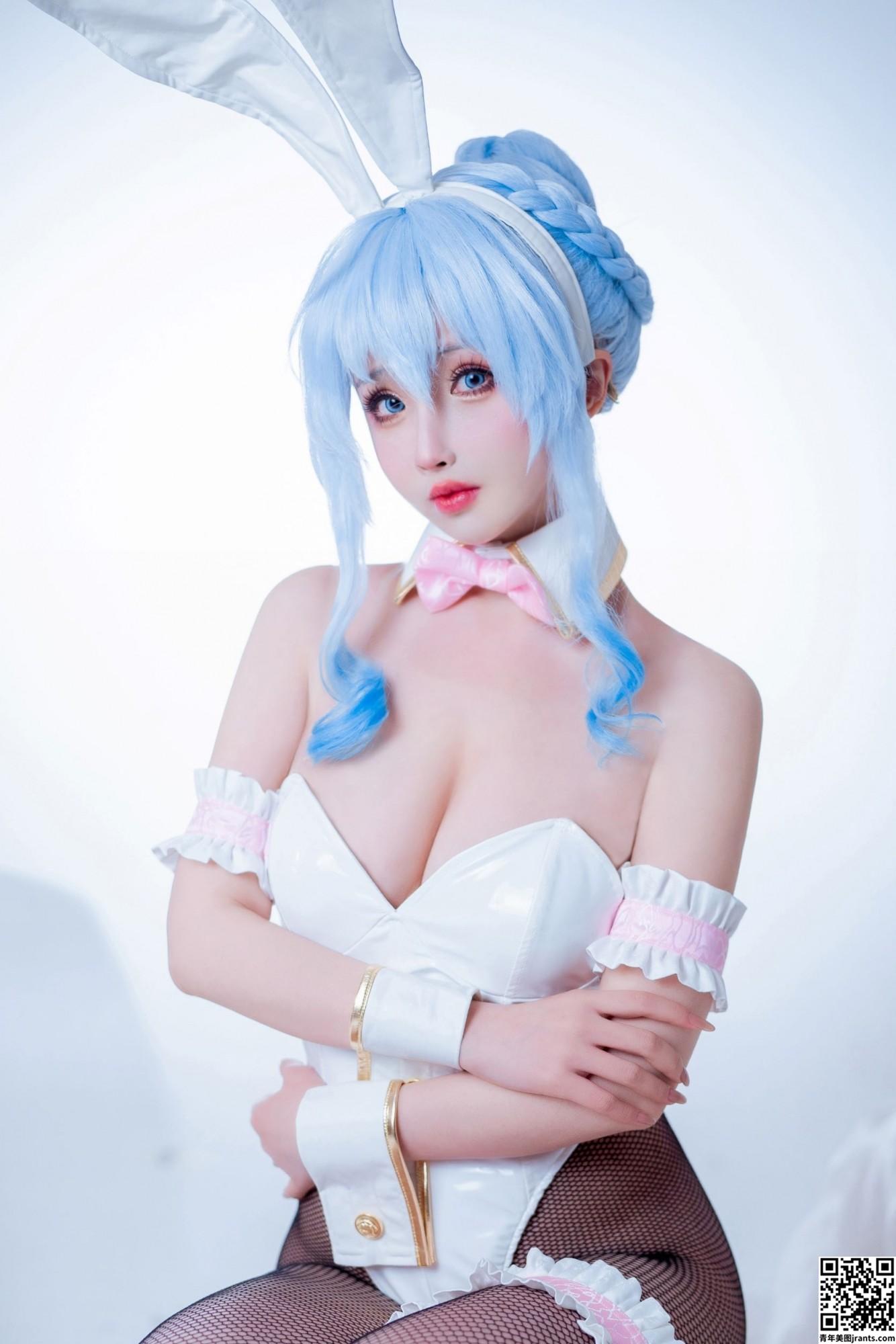 [Cosplay] rioko凉凉子 – 雪女兔女郎 (49P)