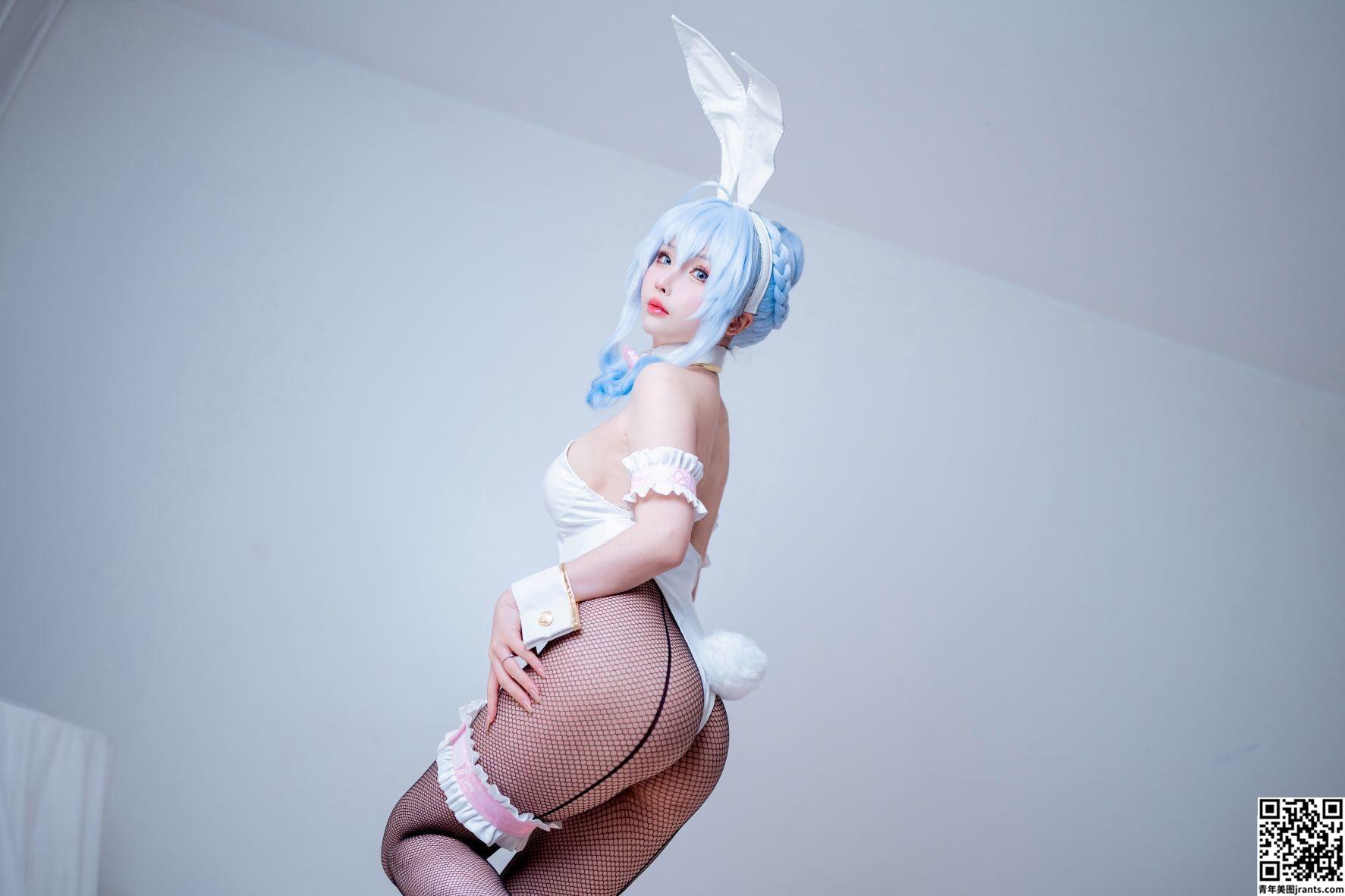 [Cosplay] rioko凉凉子 – 雪女兔女郎 (49P)